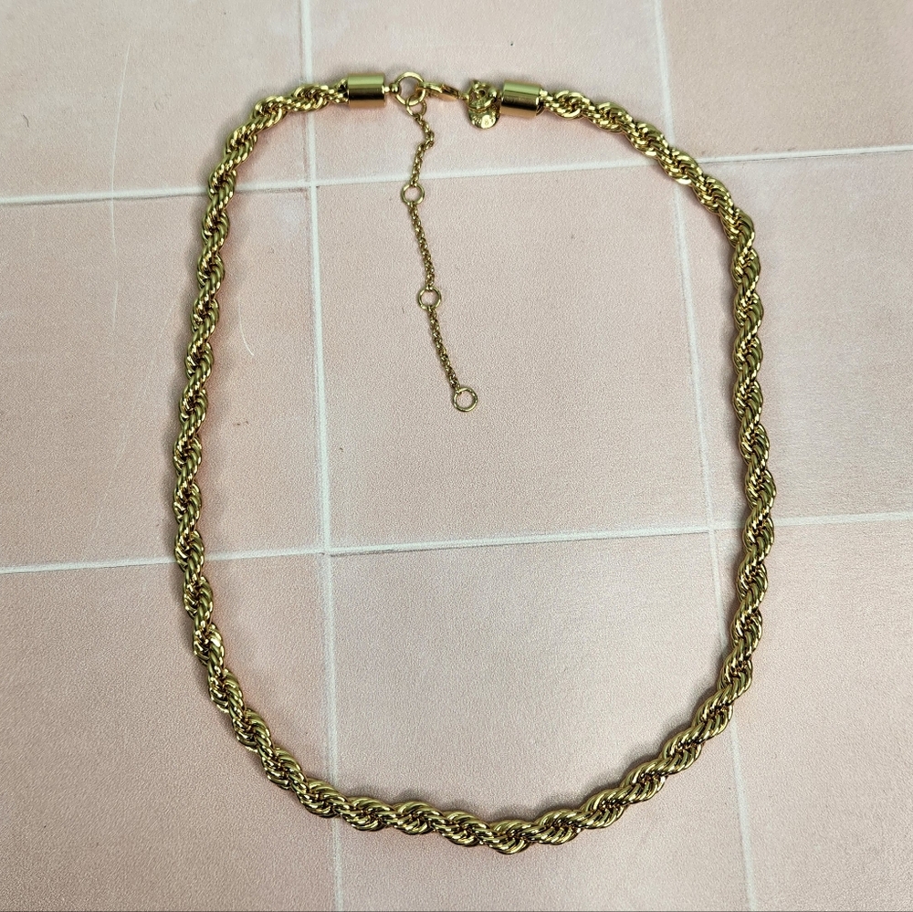 J. Crew Gold Rope Chain Necklace